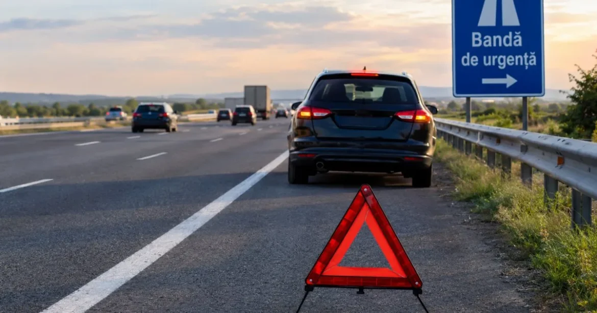 Banda de urgență pe autostradă: când este permis să oprești și ce sancțiuni primești