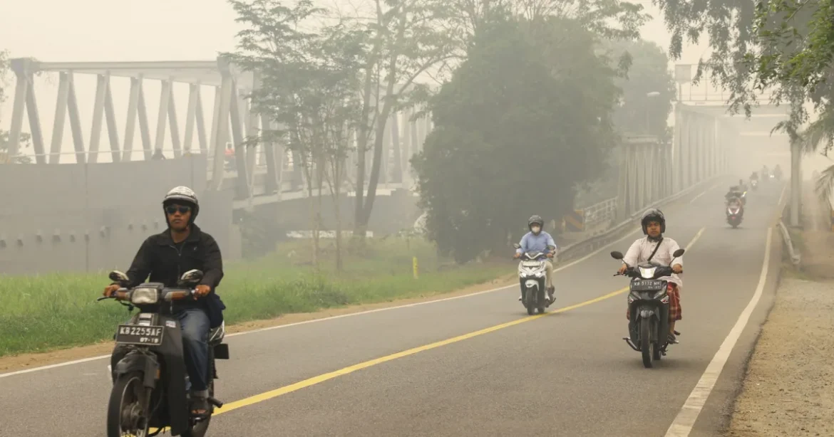 Incendiile și ceața din Indonezia agravează problemele respiratorii în Borneo
