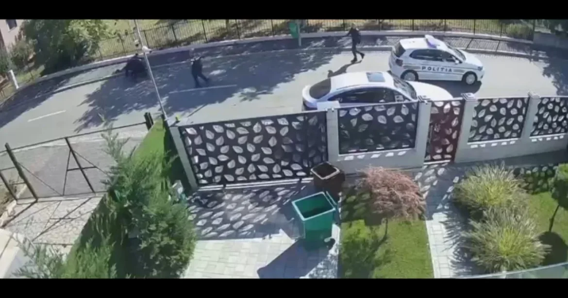 Un bărbat amenință polițiștii cu un cuțit în Capitală. Oamenii legii au scos armele